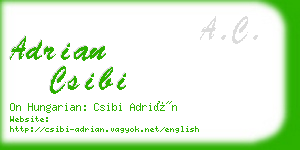 adrian csibi business card